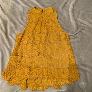 Love,fire high neck tank size small